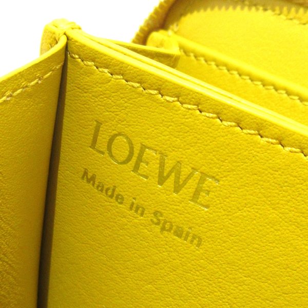 37919773 5 Loewe Knot Zip Around Long Wallet Round Zipper Yellow