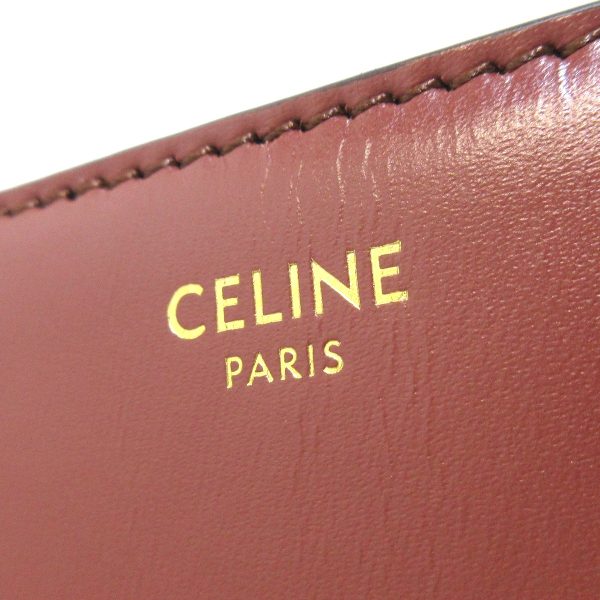 37919981 7 Celine Triomphe Frame Calf Shoulder Bag Brown