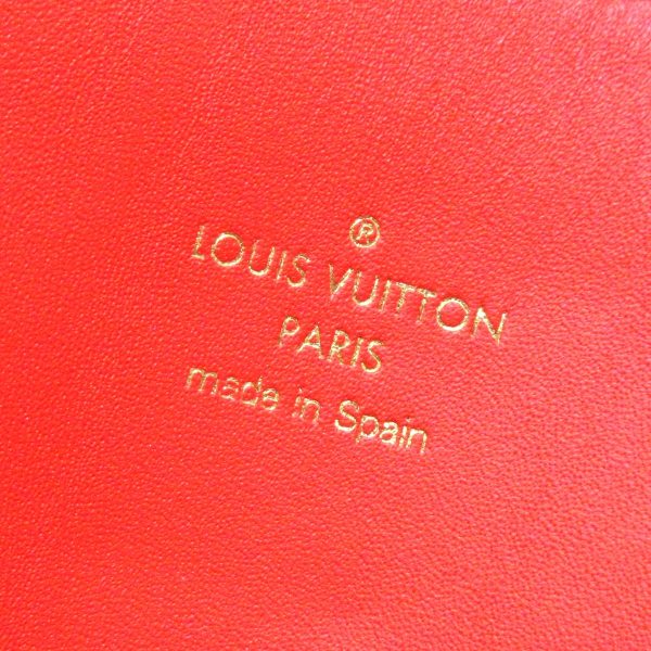 37920102 7 Louis Vuitton Mille feuille Monogram Canvas Leather Handbag Red