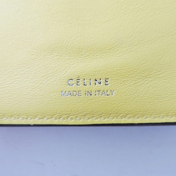 37920763 5 Celine Trifold Leather Wallet Yellow