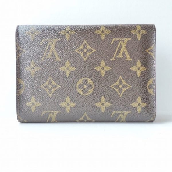 37920866 2 Louis Vuitton Porte Tresor Monogram Canvas Trifold Wallet Brown