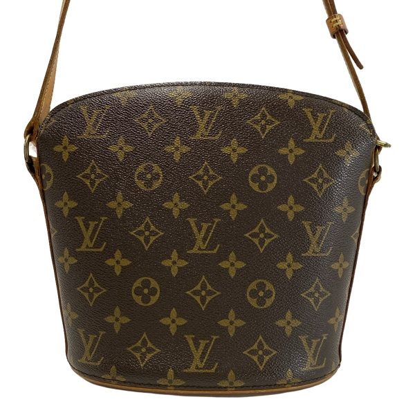 37920868 3 Louis Vuitton Drouot Monogram Canvas Shoulder Bag Brown