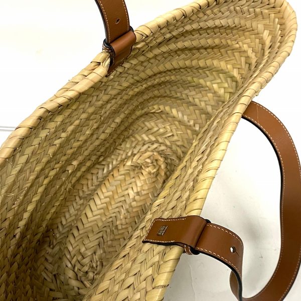 37921842 7 Loewe Basket Tote Bag Palm Leaf Leather Beige