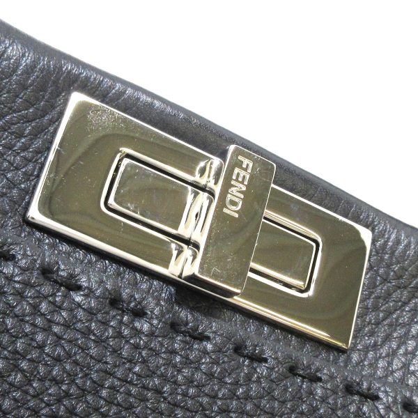 37922477 10 Fendi Peekaboo Iconic Handbag Black Leather