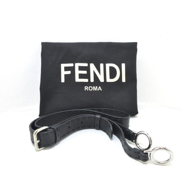 37922477 11 Fendi Peekaboo Iconic Handbag Black Leather