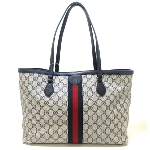 37923511 3 Gucci Ophidia GG Supreme PVC Leather Tote Bag Beige Dark Navy Red