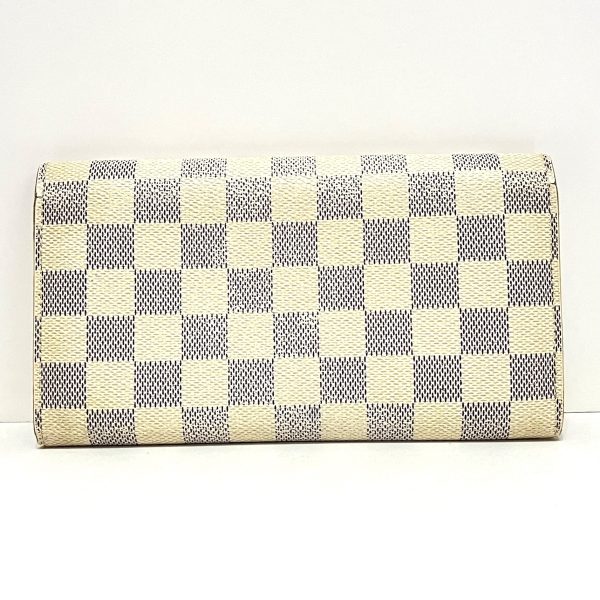 37924106 2 Louis Vuitton Portefeuille Sara Damier Canvas Long Wallet Azur