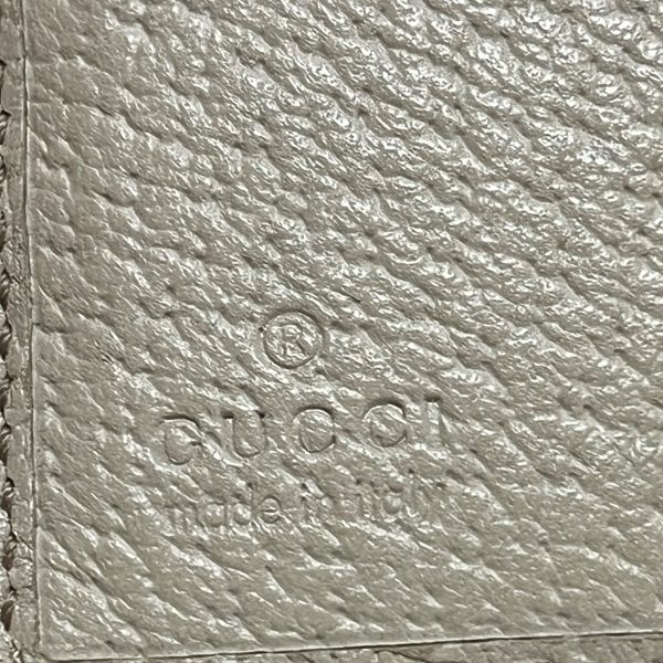 37924113 5 Gucci Abby GG Pattern Jacquard W Hook Wallet Brown Ivory