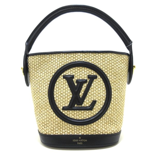 37924358 1 Louis Vuitton Petit Baguette Synthetic Fiber Knit Raffia Handbag Noir