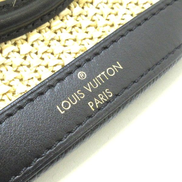 37924358 14 Louis Vuitton Petit Baguette Synthetic Fiber Knit Raffia Handbag Noir