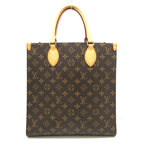 37924359 1 Louis Vuitton Sac Pla Monogram Canvas Tote Bag Brown