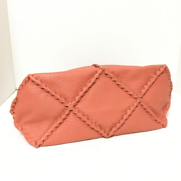 37924676 4 Bottega Veneta Intrecciato Shoulder Bag Leather Orange