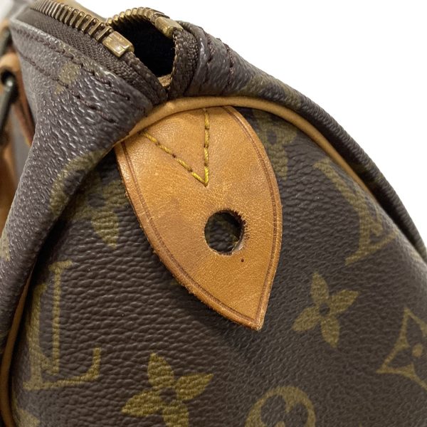 37924684 12 Louis Vuitton Speedy Monogram Canvas Handbag Brown