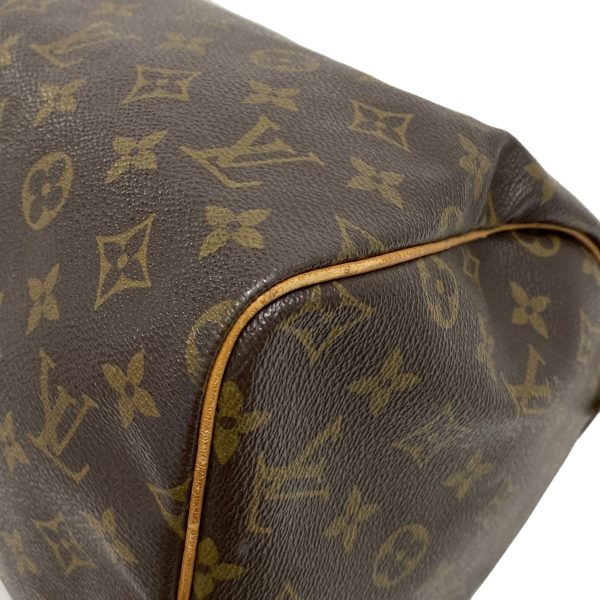 37924684 5 Louis Vuitton Speedy Monogram Canvas Handbag Brown