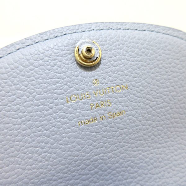 37925468 5 Louis Vuitton Portomone Rosali Monogram Empreinte Leather Coin Case Blue