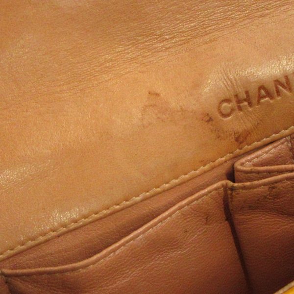 37925740 14 Chanel Chocolate Bar Shoulder Bag Enamel Lambskin Orange