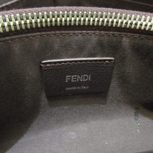 37926335 7 Fendi Visible Handbag Dark Gray Black Leather