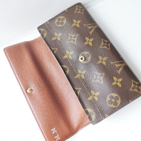 37926338 3 Louis Vuitton Pochette Porte Monogram Canvas Long Wallet Brown