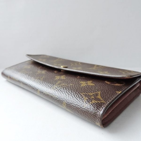 37926338 8 Louis Vuitton Pochette Porte Monogram Canvas Long Wallet Brown