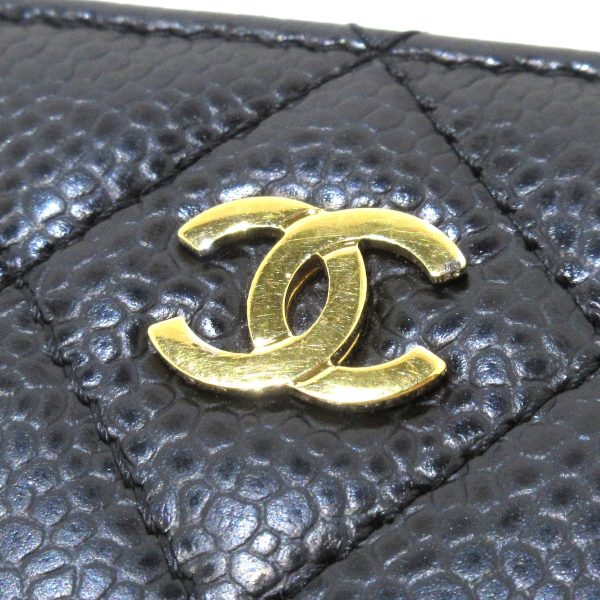 37926765 6 Chanel Matelasse Coin Case Caviar Skin Black