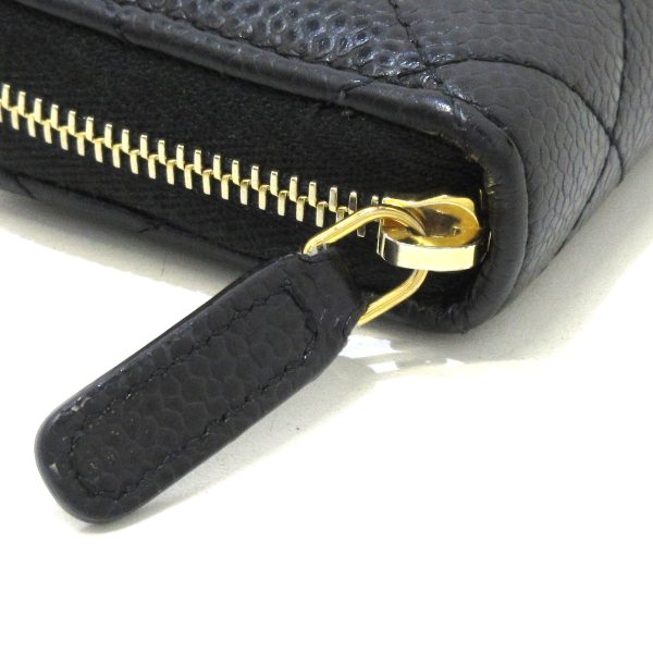 37926765 7 Chanel Matelasse Coin Case Caviar Skin Black