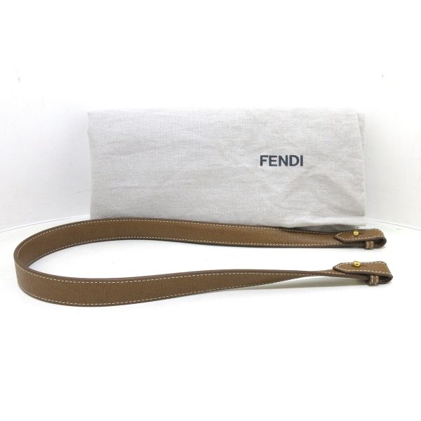 37926801 11 Fendi Toujours Handbag Canvas Brown Ivory