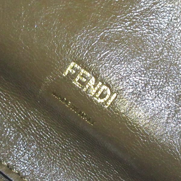 37926841 7 Fendi Peekaboo X Lite Handbag Dark Brown Ivory Leather