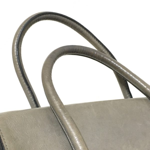 37926846 6 Prada Handbag Leather Gray