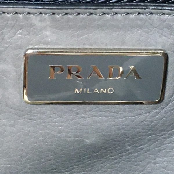 37926846 8 Prada Handbag Leather Gray