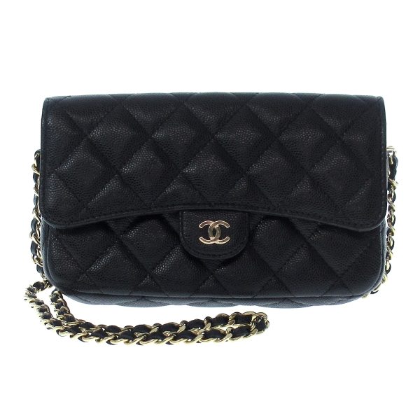 37926847 1 Chanel Matelasse Wallet Grained Calfskin Black