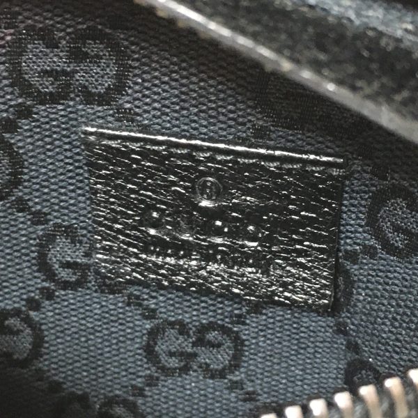 37926861 8 Gucci GG Pattern Jacquard Leather Waist Pouch Black