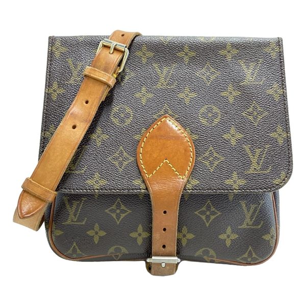 37928023 1 Louis Vuitton Cartesier Monogram Canvas Shoulder Bag Brown