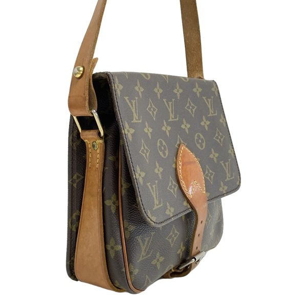 37928023 2 Louis Vuitton Cartesier Monogram Canvas Shoulder Bag Brown