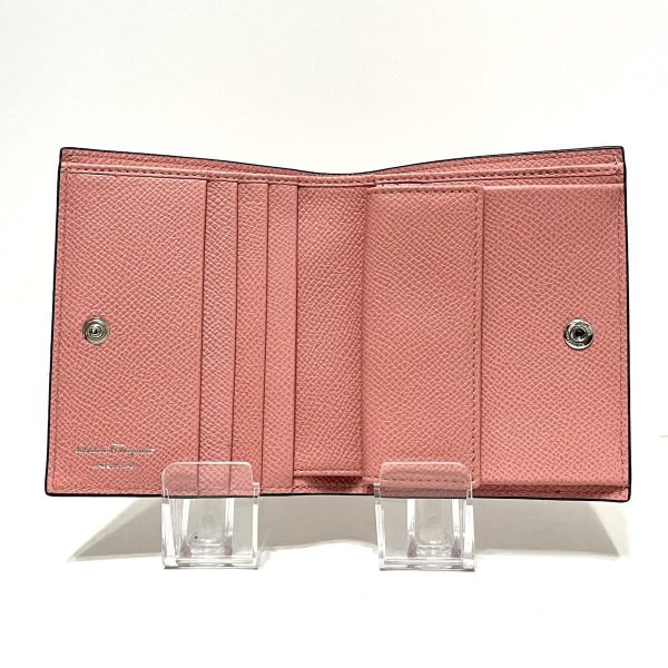 37928051 3 Salvatore Ferragamo Gancini Bifold Wallet Pink Leather