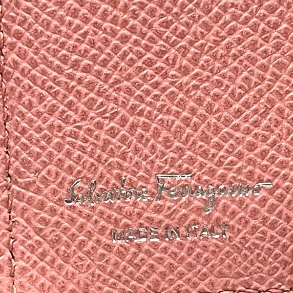 37928051 5 Salvatore Ferragamo Gancini Bifold Wallet Pink Leather