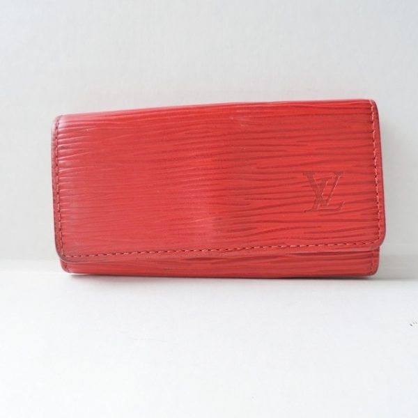 37928368 1 Louis Vuitton Multicle Leather Key Case Castilian Red