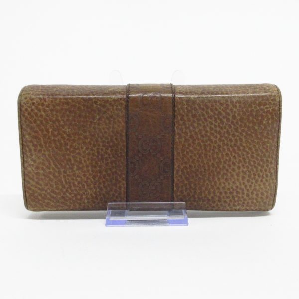 37928858 2 Gucci Shimaline Leather Long Wallet Brown