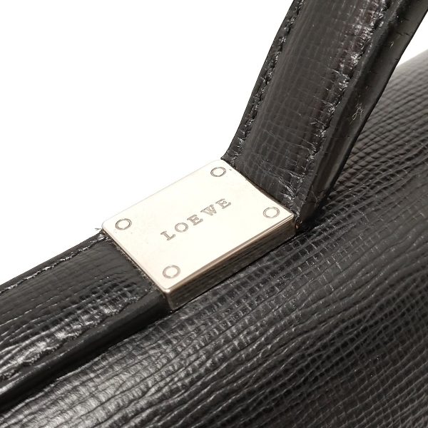 37929008 9 Loewe Business Bag With Body Lock Leather Black