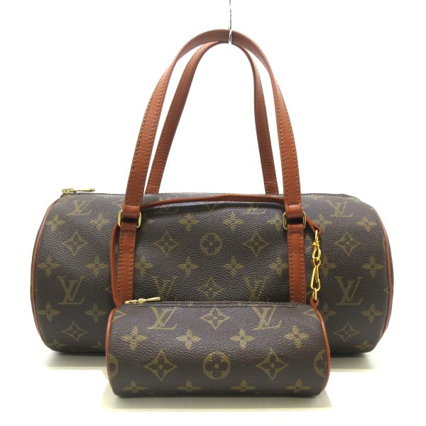 37929536 1 Louis Vuitton Vintage Papillon Monogram Canvas Handbag Brown