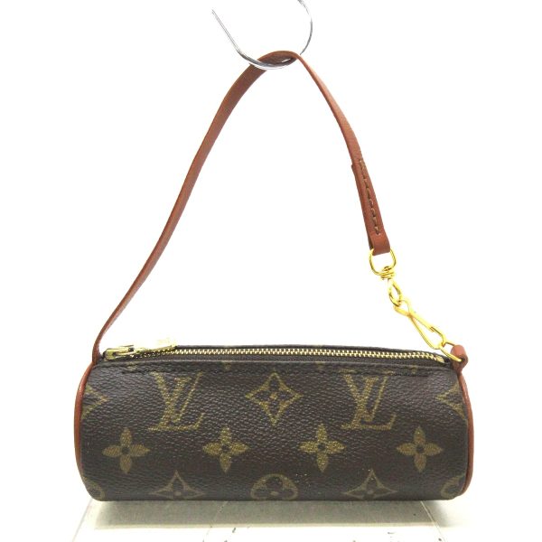 37929536 12 Louis Vuitton Vintage Papillon Monogram Canvas Handbag Brown