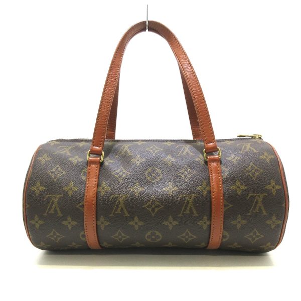 37929536 3 Louis Vuitton Vintage Papillon Monogram Canvas Handbag Brown