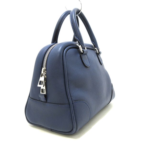 37930246 2 Loewe Amazona 75 Small Handbag Leather Navy