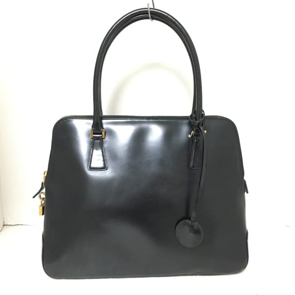 37931567 1 Salvatore Ferragamo Gancini Handbag Black Leather