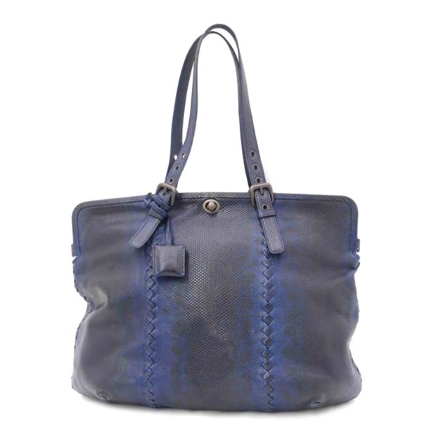 37932 1 Bottega Veneta Intrecciato Tote Blue