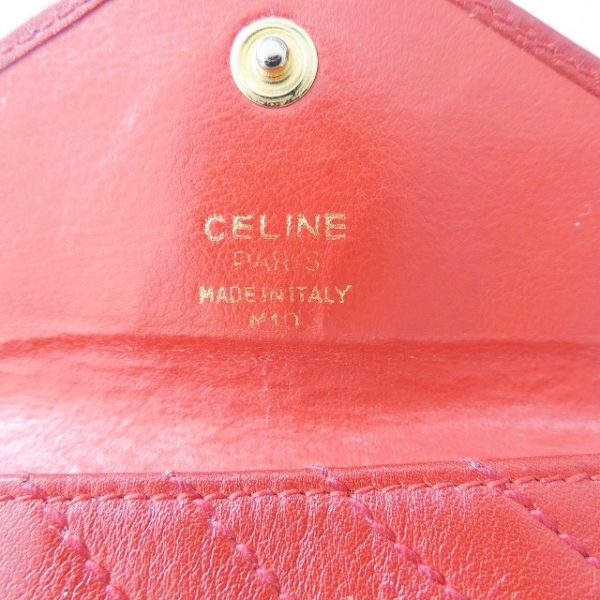 37932462 4 Celine Gancini Coin Case Leather Red