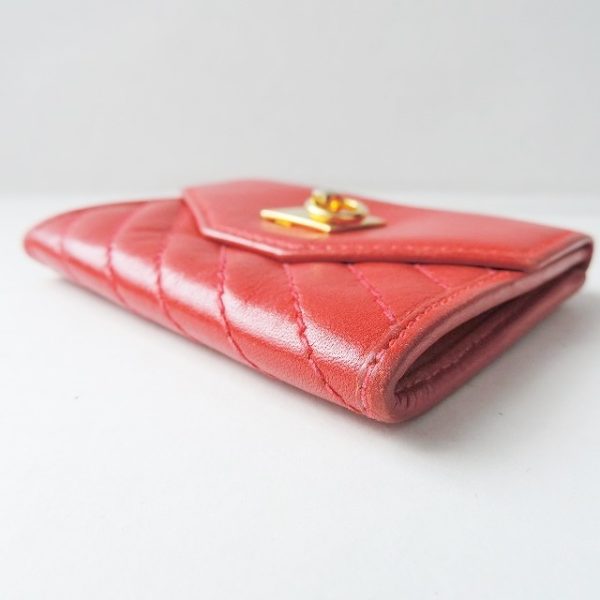 37932462 6 Celine Gancini Coin Case Leather Red