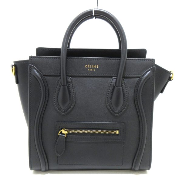 37932496 1 Celine Luggage Nano Shopper Smooth Calf Handbag Black