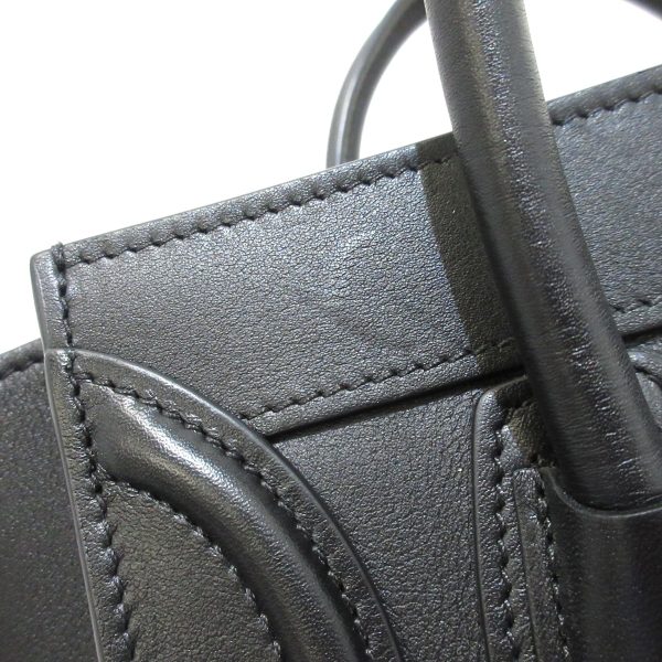 37932496 13 Celine Luggage Nano Shopper Smooth Calf Handbag Black