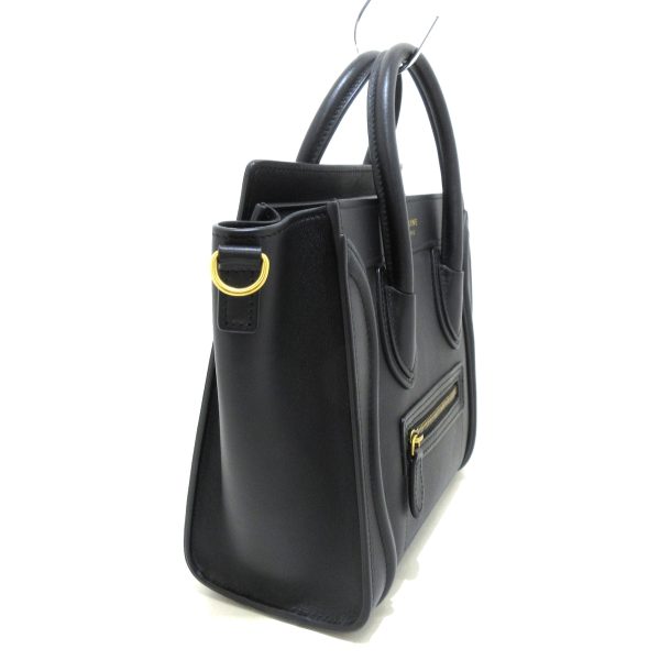 37932496 2 Celine Luggage Nano Shopper Smooth Calf Handbag Black