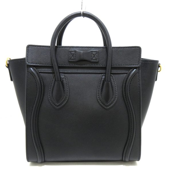 37932496 3 Celine Luggage Nano Shopper Smooth Calf Handbag Black